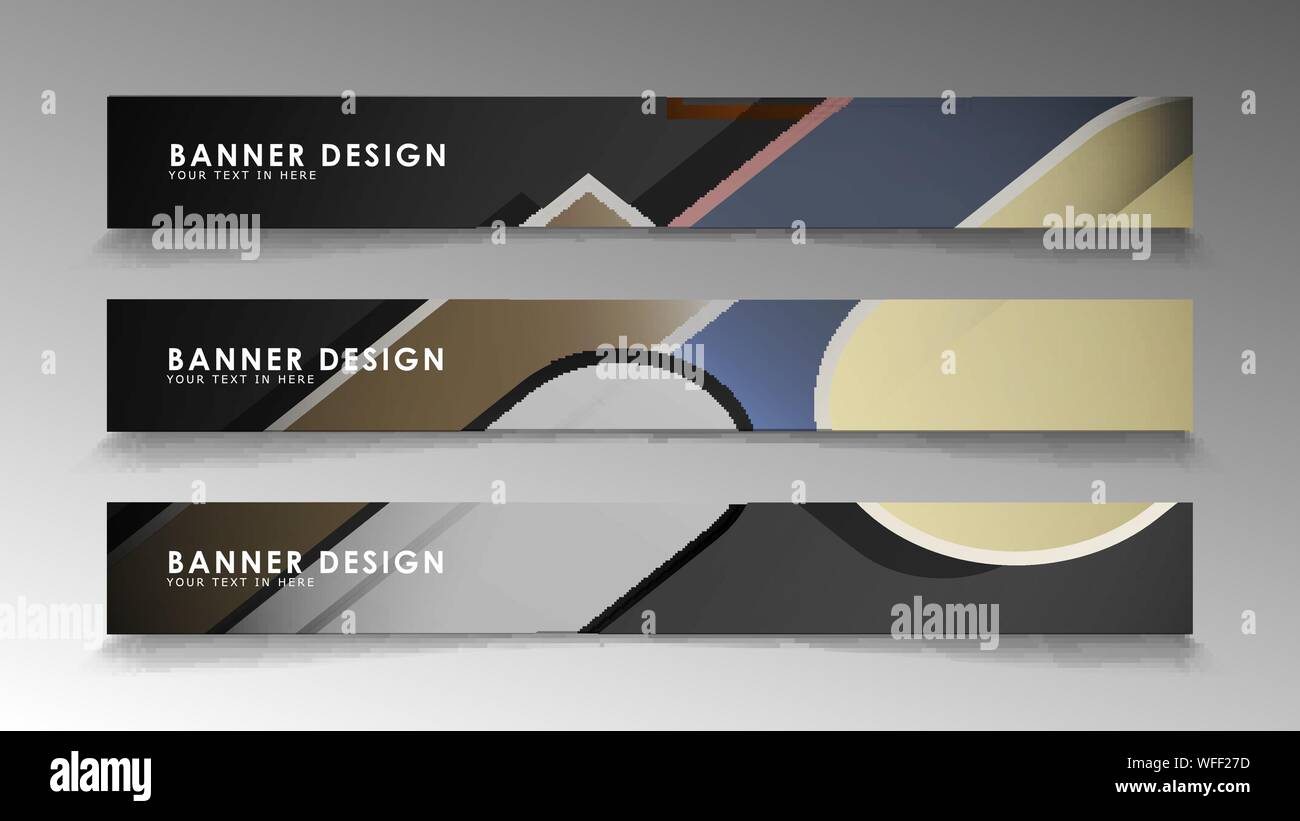 Simple Rectangular Rounded Banner Set the banner abstract background. Rectangular, round in brick and ...