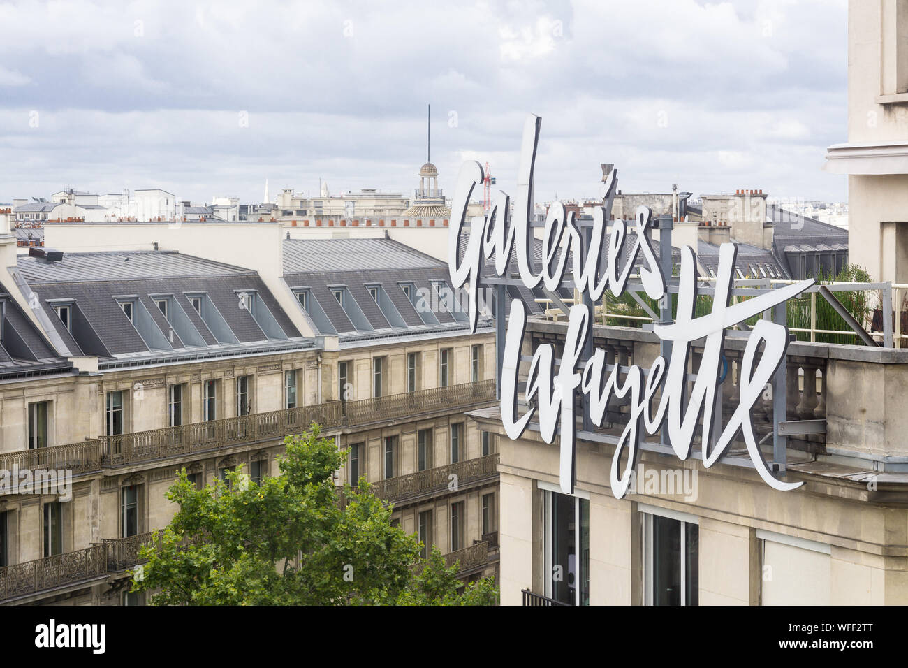 Galeries lafayette sign hi-res stock photography and images - Alamy