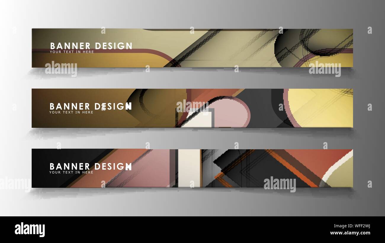 Simple Rectangular Rounded Banner Set the banner abstract background. Rectangular, round in brick and ...
