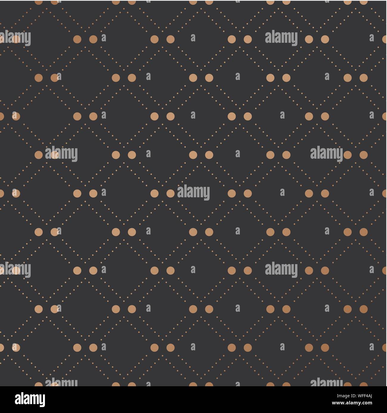 Gold veil seamless pattern on black background. Vector Illustration ...