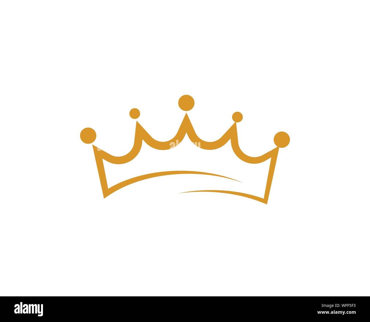 Crown Logo Template vector icon illustration design Stock Vector
