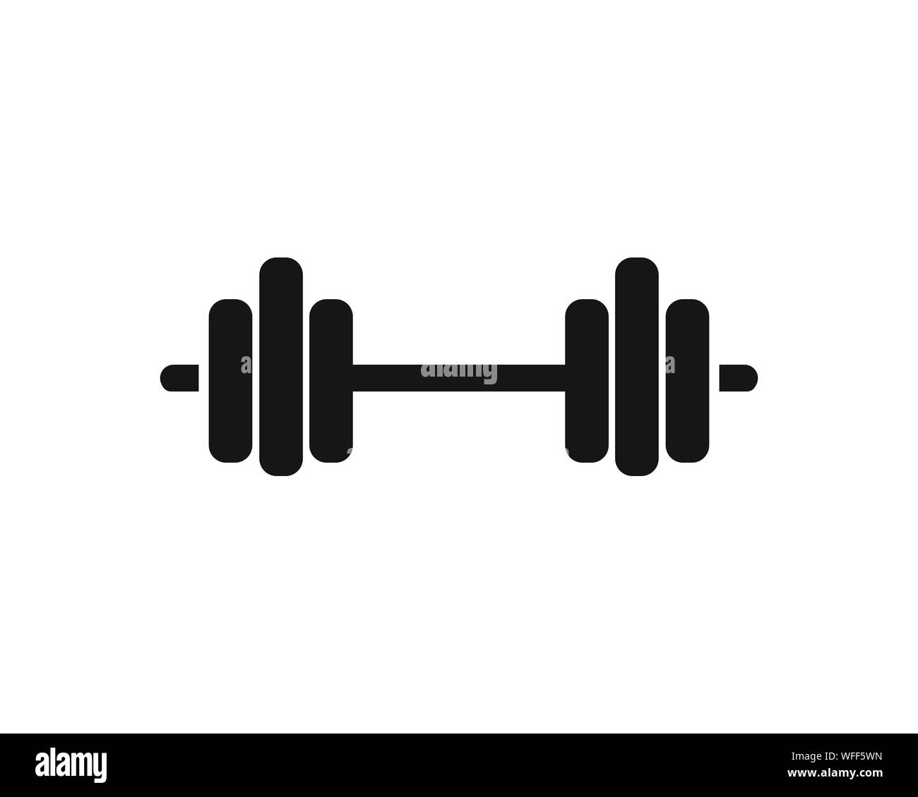 Barbel, Dumbbell Gym Icon Logo Template gym Badge, Fitness Logo Design  Stock Vector Image & Art - Alamy