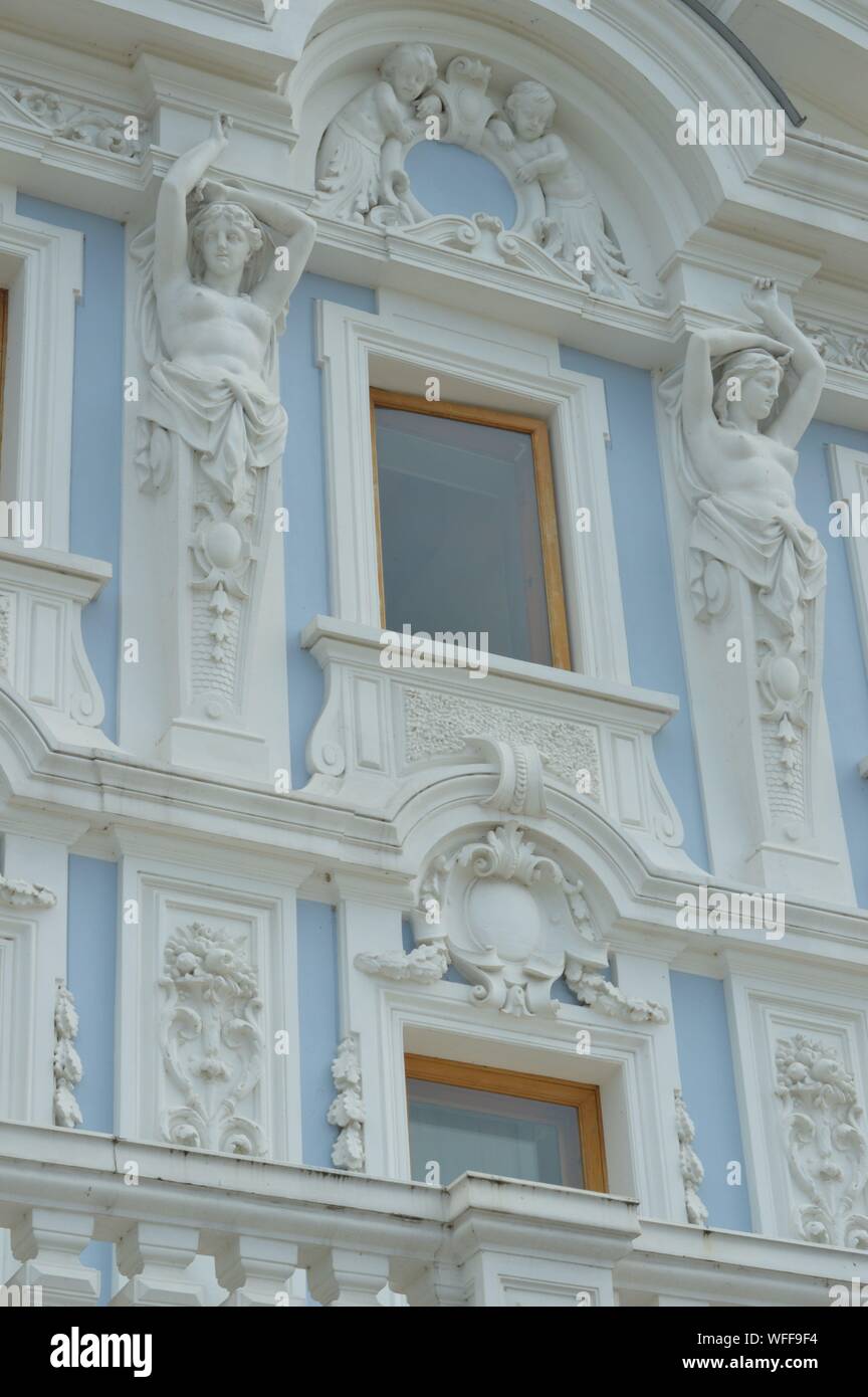 Facade of the Rukavishnikovs house in Nizhny Novgorod. Russia. Stock Photo