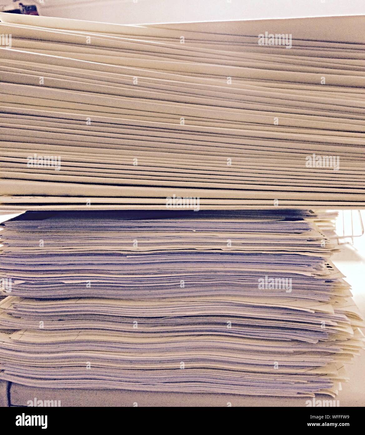 Pile Of Office Documents Stock Photo