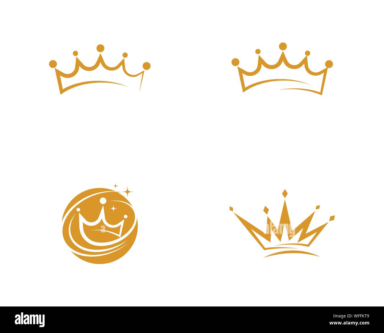 Crown Logo Template vector icon illustration design Stock Vector Image ...