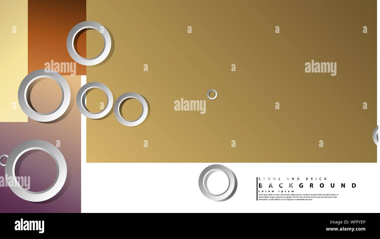 Ring abstract rectangular background with drop shadow. Vector ...