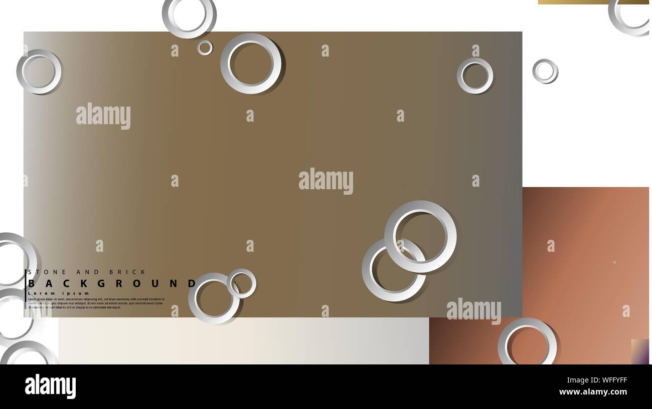 Ring abstract rectangular background with drop shadow. Vector ...