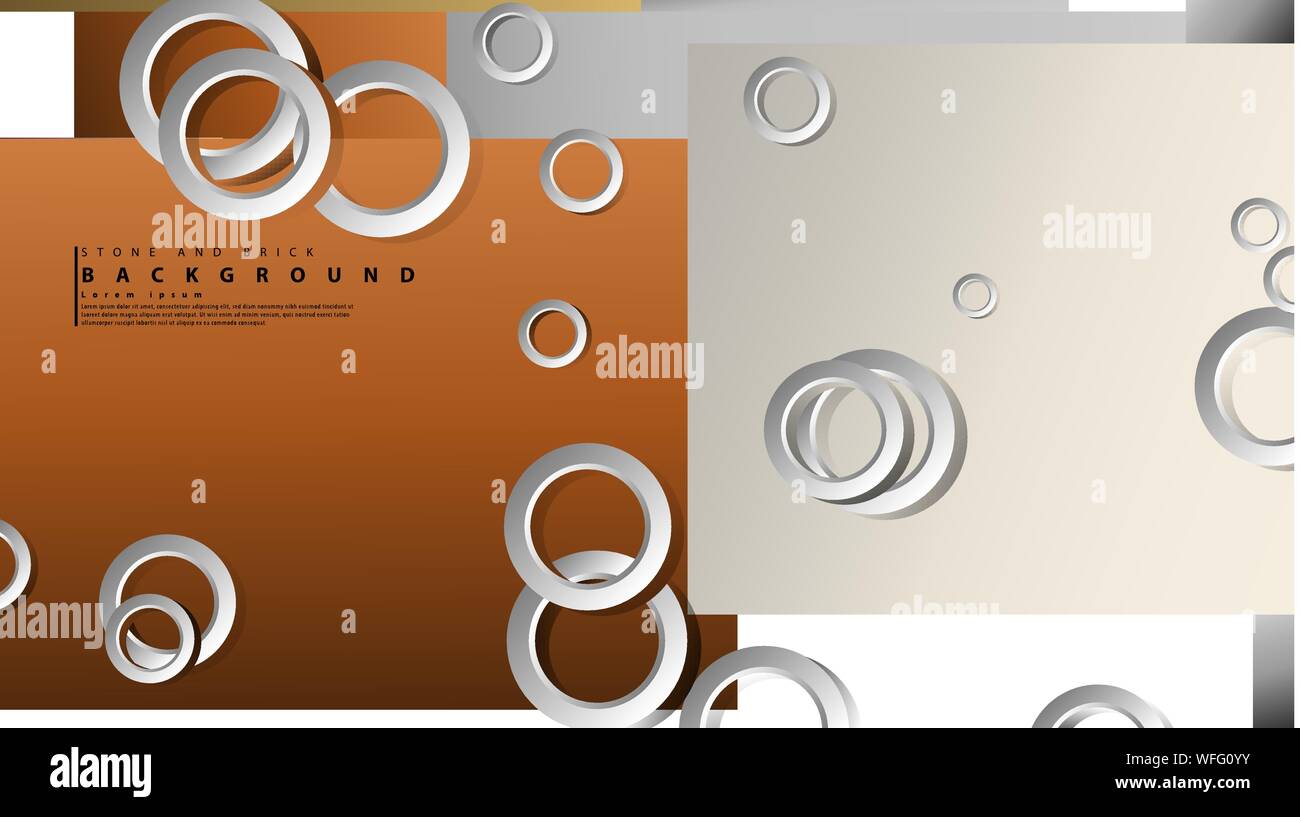 Ring abstract rectangular background with drop shadow. Vector ...