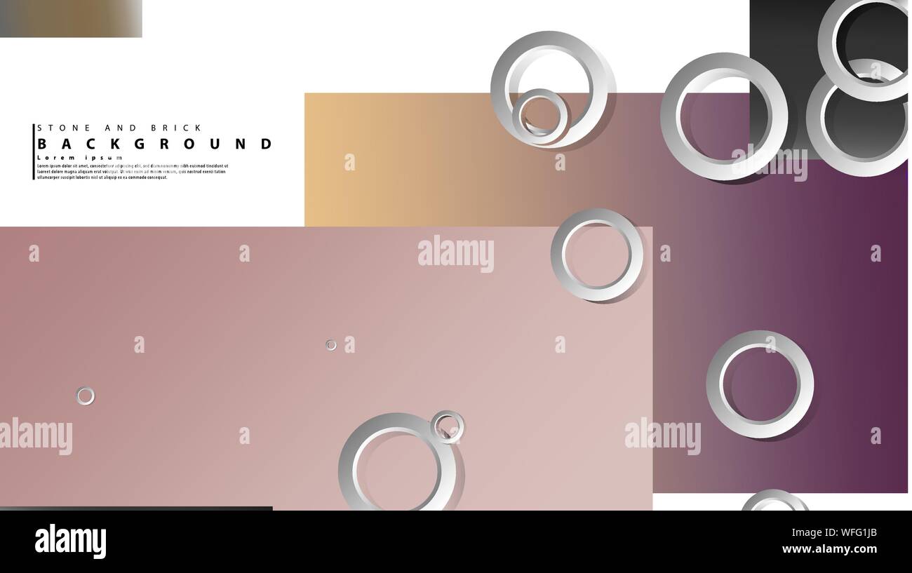 Ring abstract rectangular background with drop shadow. Vector ...