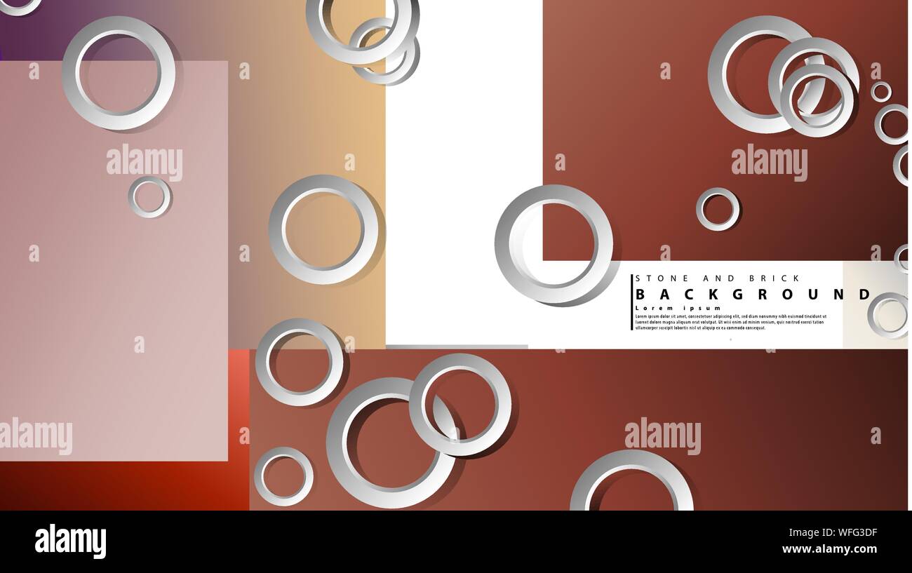 Ring abstract rectangular background with drop shadow. Vector ...