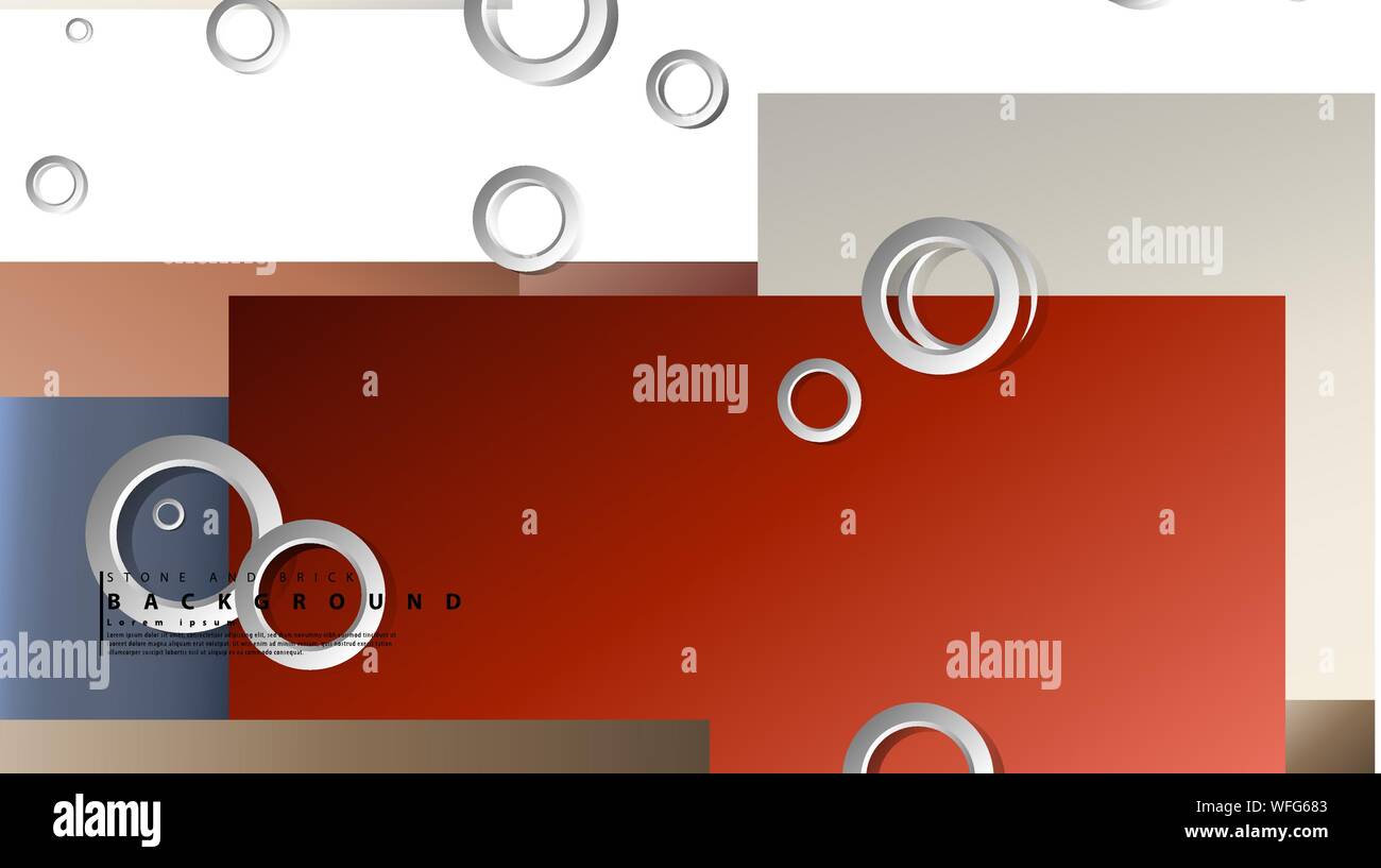 Ring abstract rectangular background with drop shadow. Vector ...