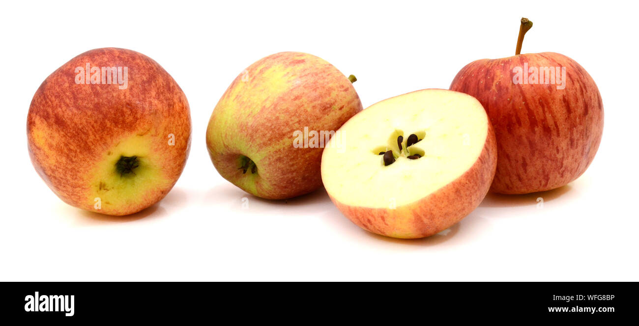 Red apple isolated on white background Stock Photo