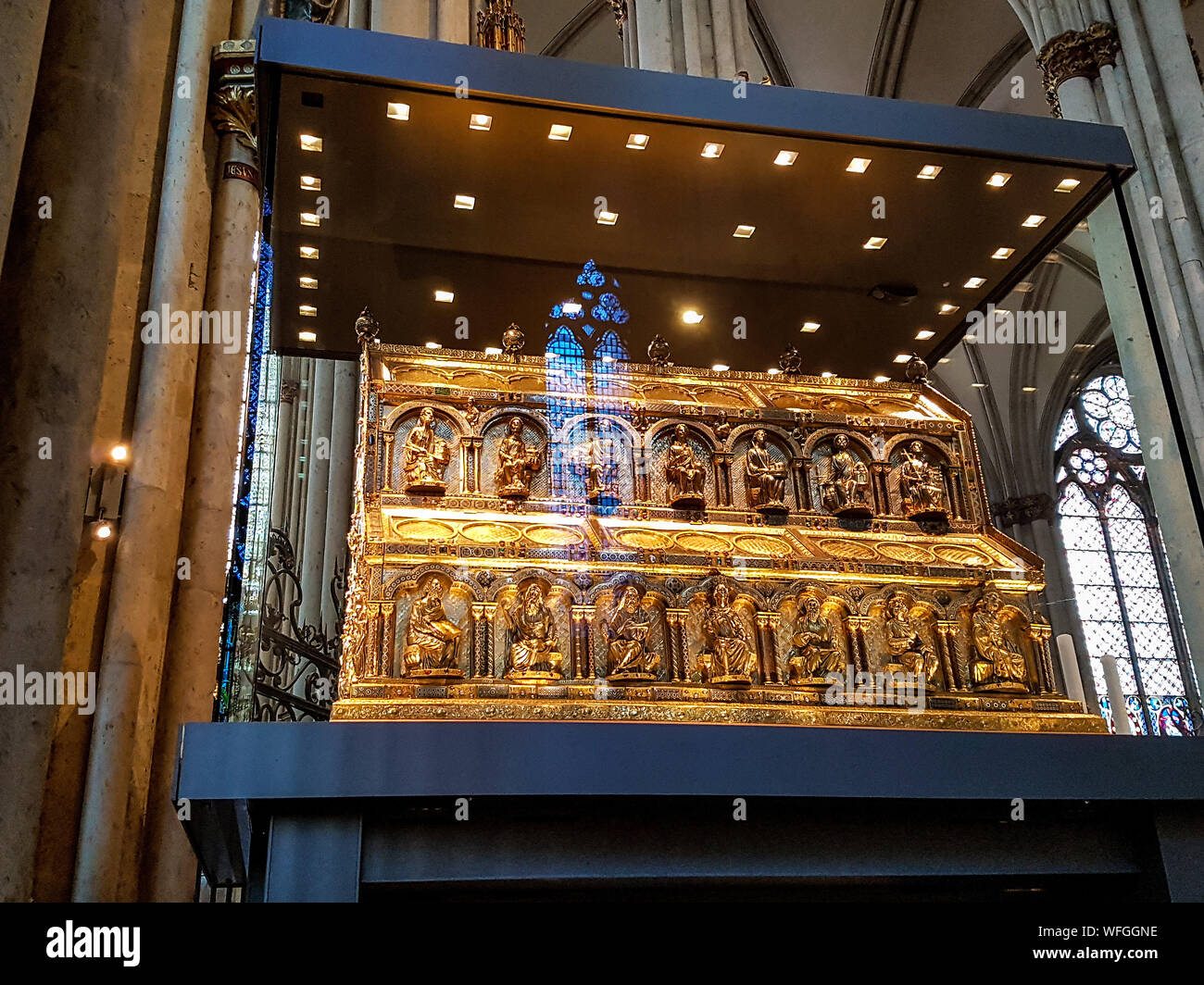 Shrine Of Three Kings In Cologne Cathedral Stock Photo