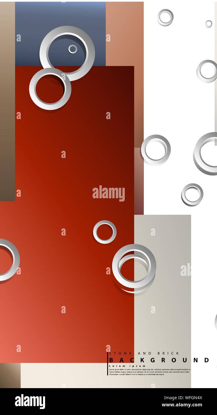 Ring abstract rectangular background with drop shadow. Vector ...