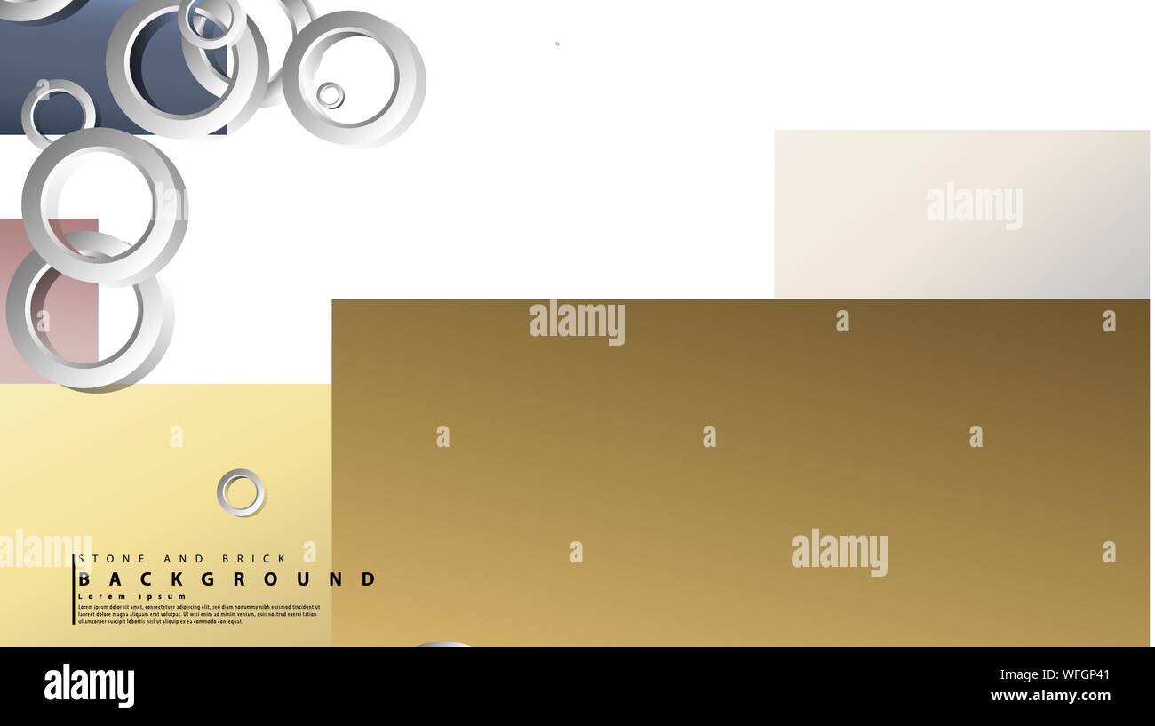 Ring abstract rectangular background with drop shadow. Vector ...