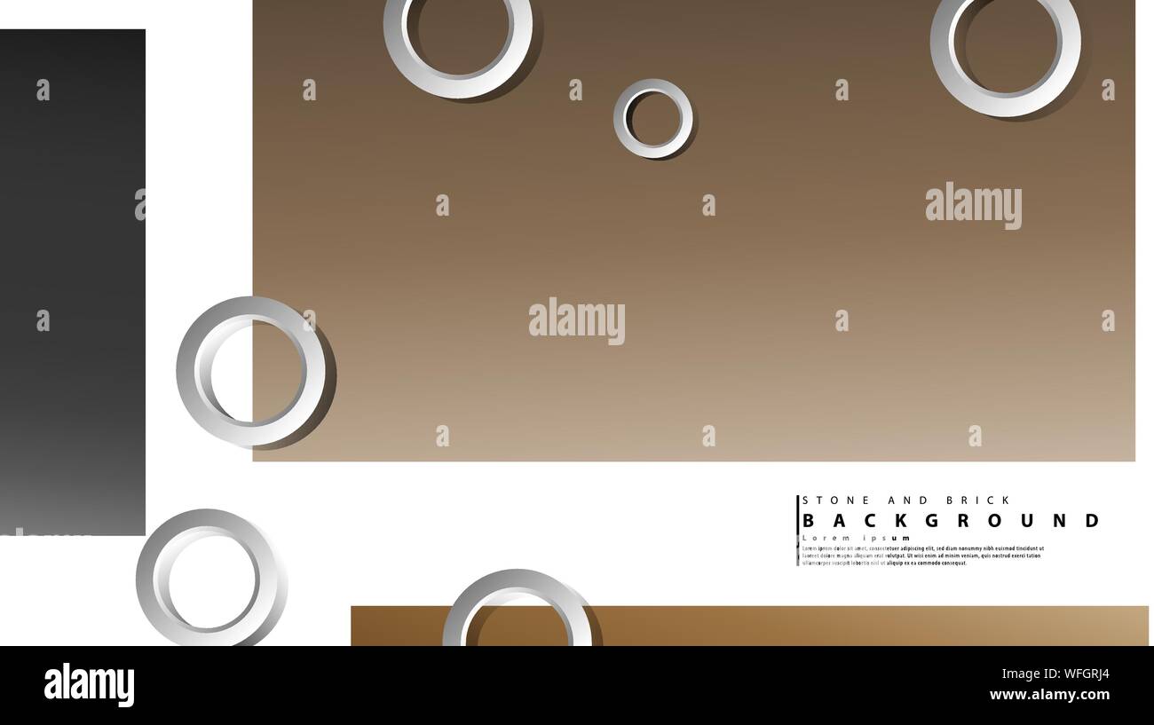 Ring abstract rectangular background with drop shadow. Vector ...