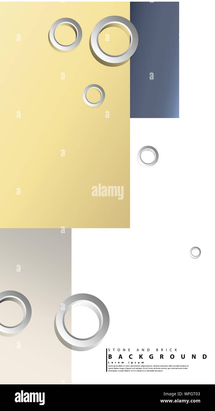 Ring abstract rectangular background with drop shadow. Vector ...