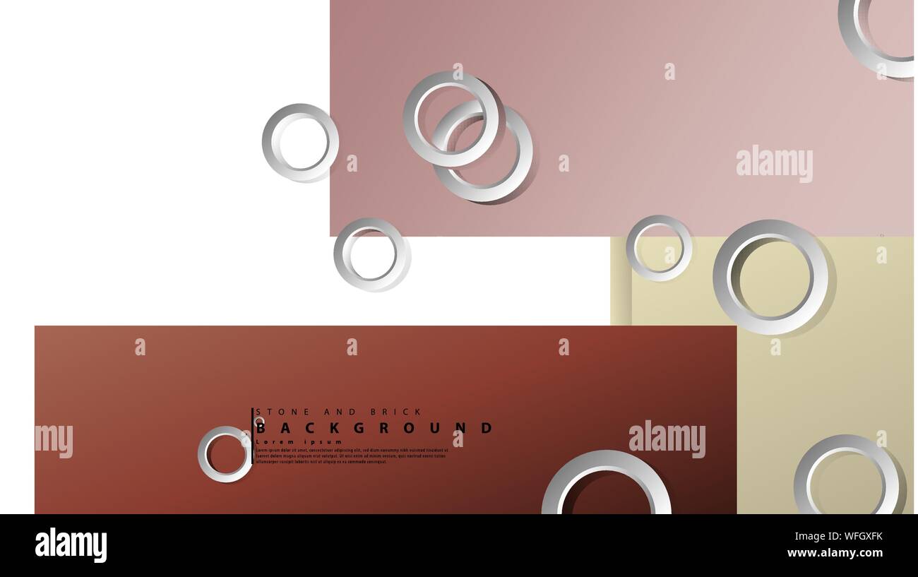 Ring abstract rectangular background with drop shadow. Vector ...