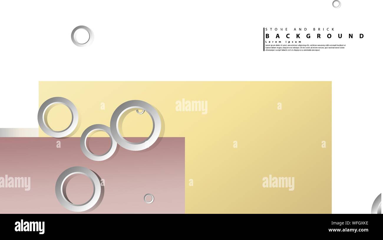 Ring abstract rectangular background with drop shadow. Vector ...