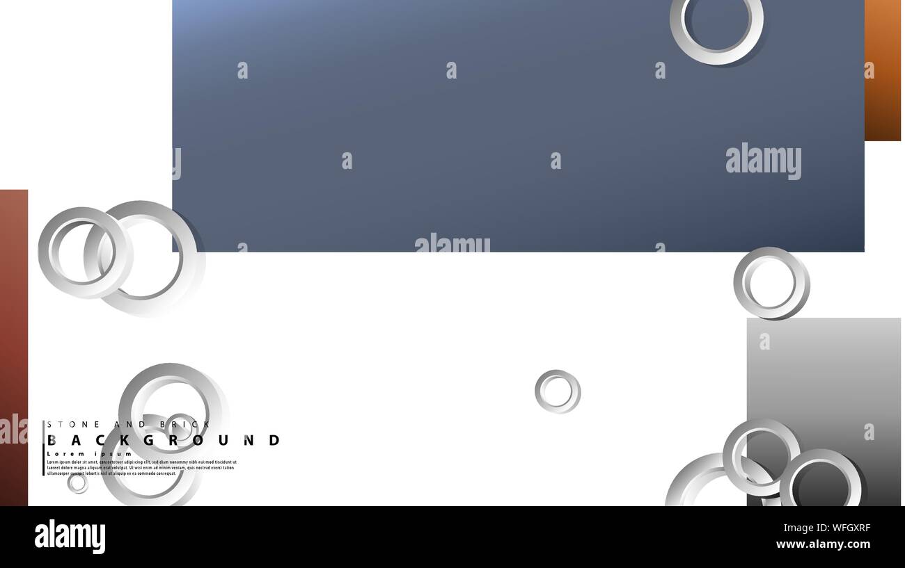 Ring abstract rectangular background with drop shadow. Vector ...