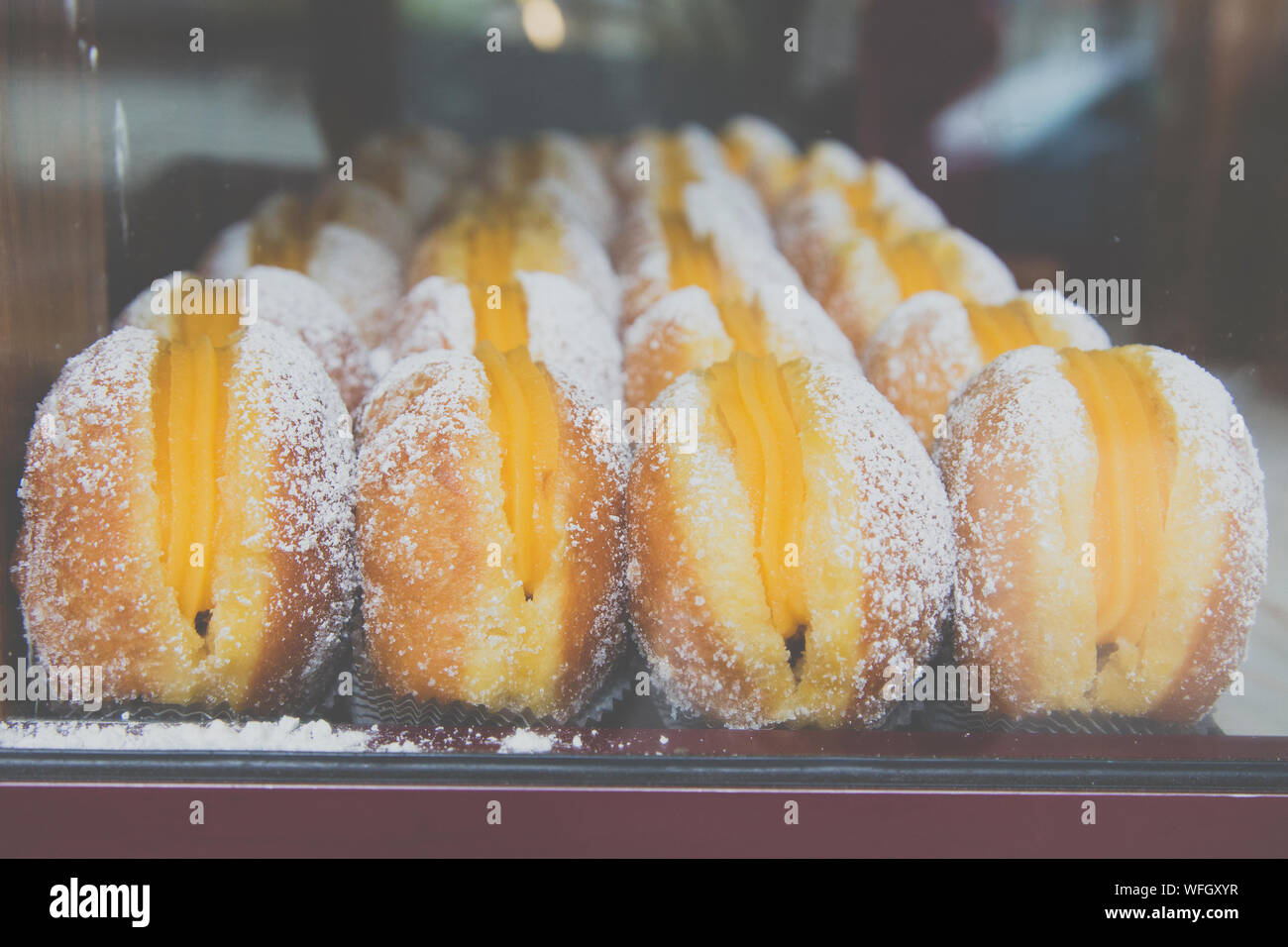 Bola de Berlim pastries, Portugal Stock Photo - Alamy
