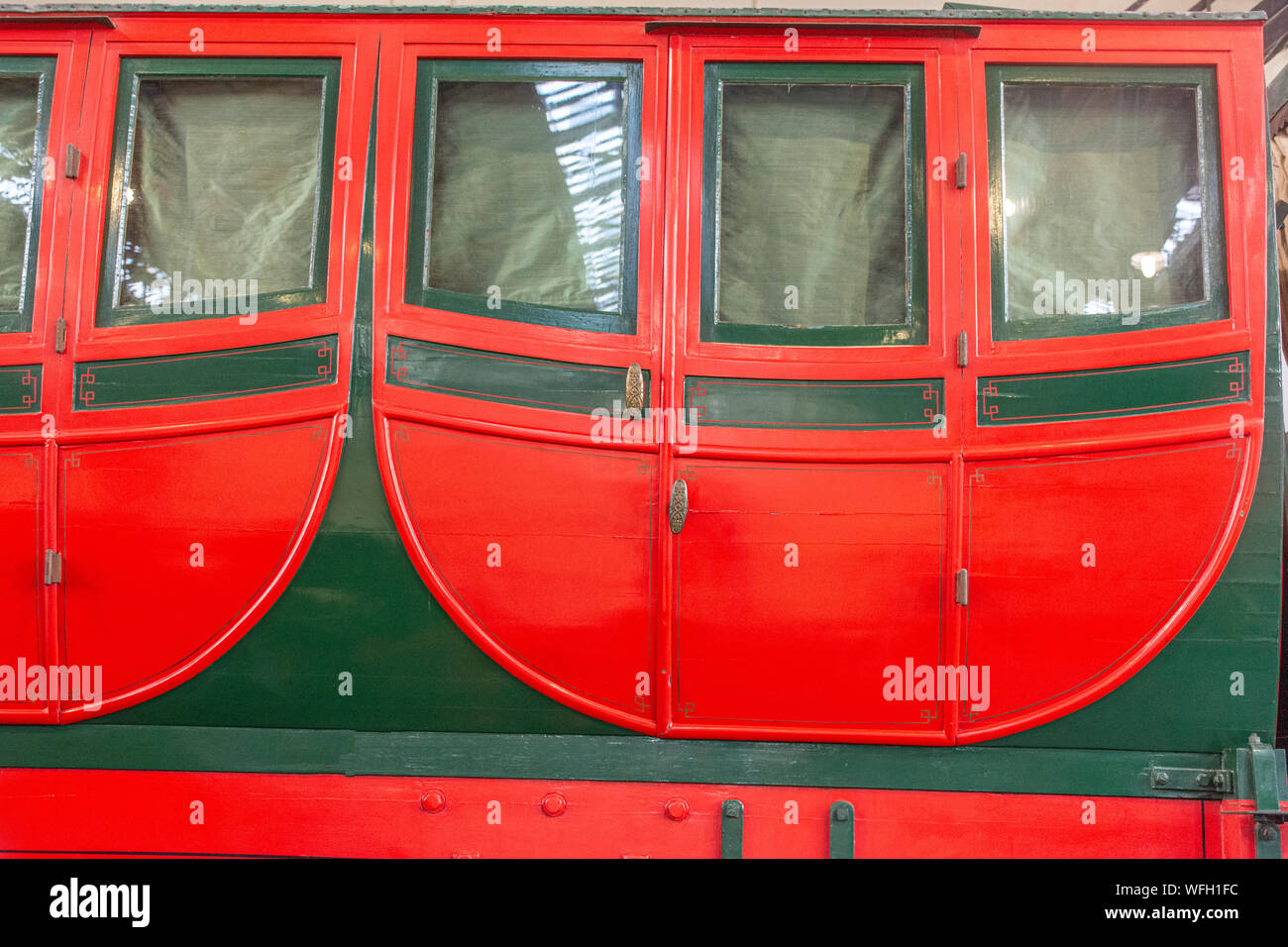 Old restored train carriage Stock Photo Alamy