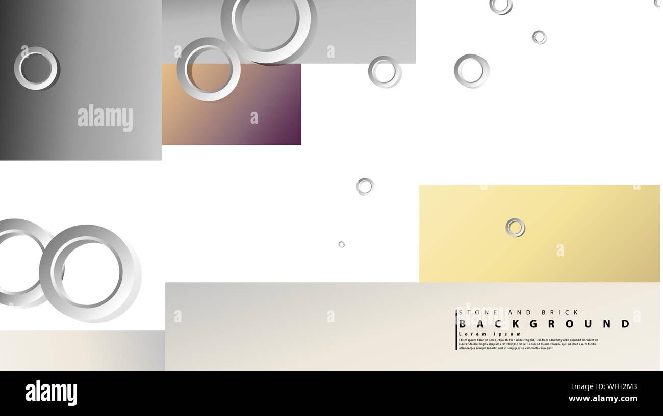 Ring abstract rectangular background with drop shadow. Vector ...