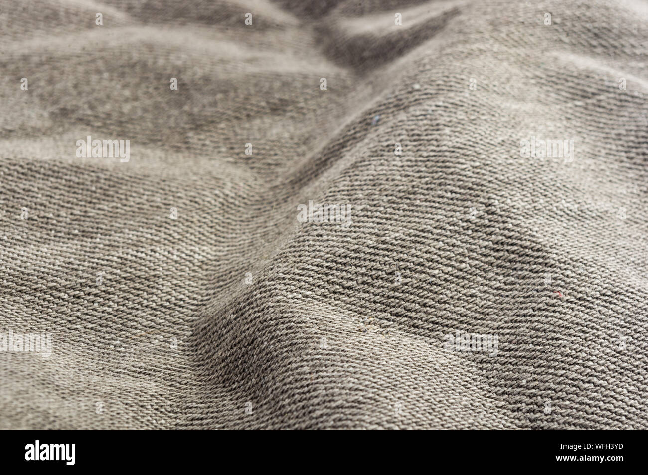 clothing items washed cotton fabric texture with seams, clasps, buttons and  rivets, macro, close-up Stock Photo - Alamy