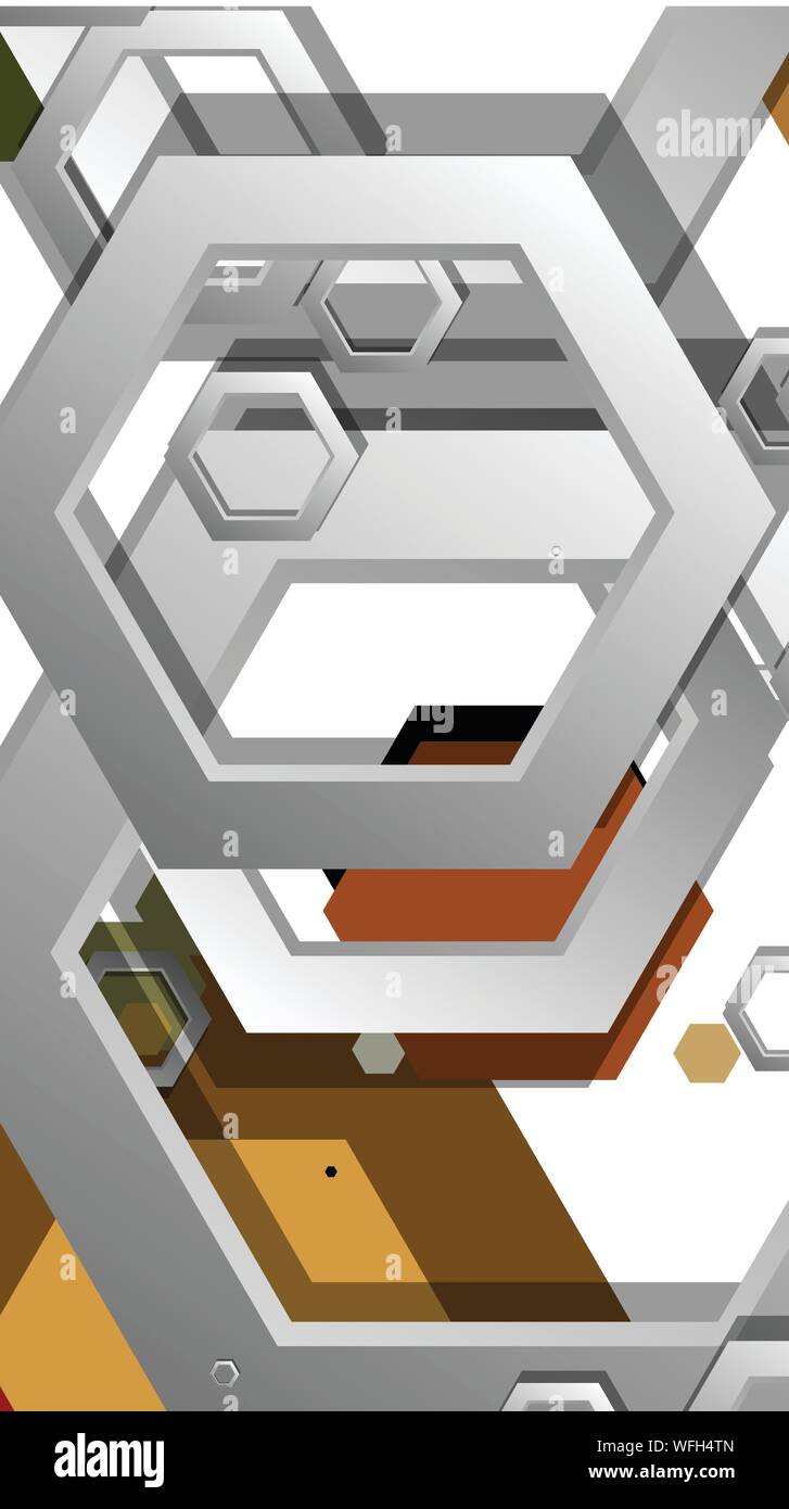 Middle Ag Abstract Background Abstract geometric background with hexagon, middle ages color ...