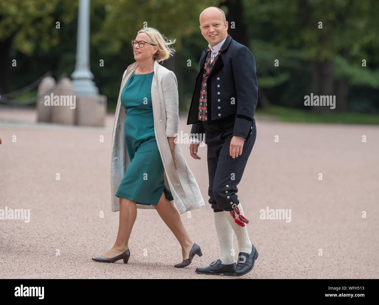 Politician Trygve Slagsvold Vedum arriving for the confirmation of Princess Ingrid Alexandra of Norway at the Royal Palace Oslo, Norway  credit Nigel Stock Photo