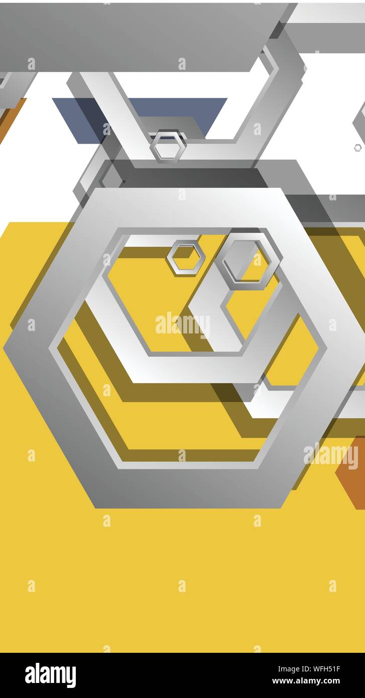 Middle Ag Abstract Background Abstract geometric background with hexagon, middle ages color ...