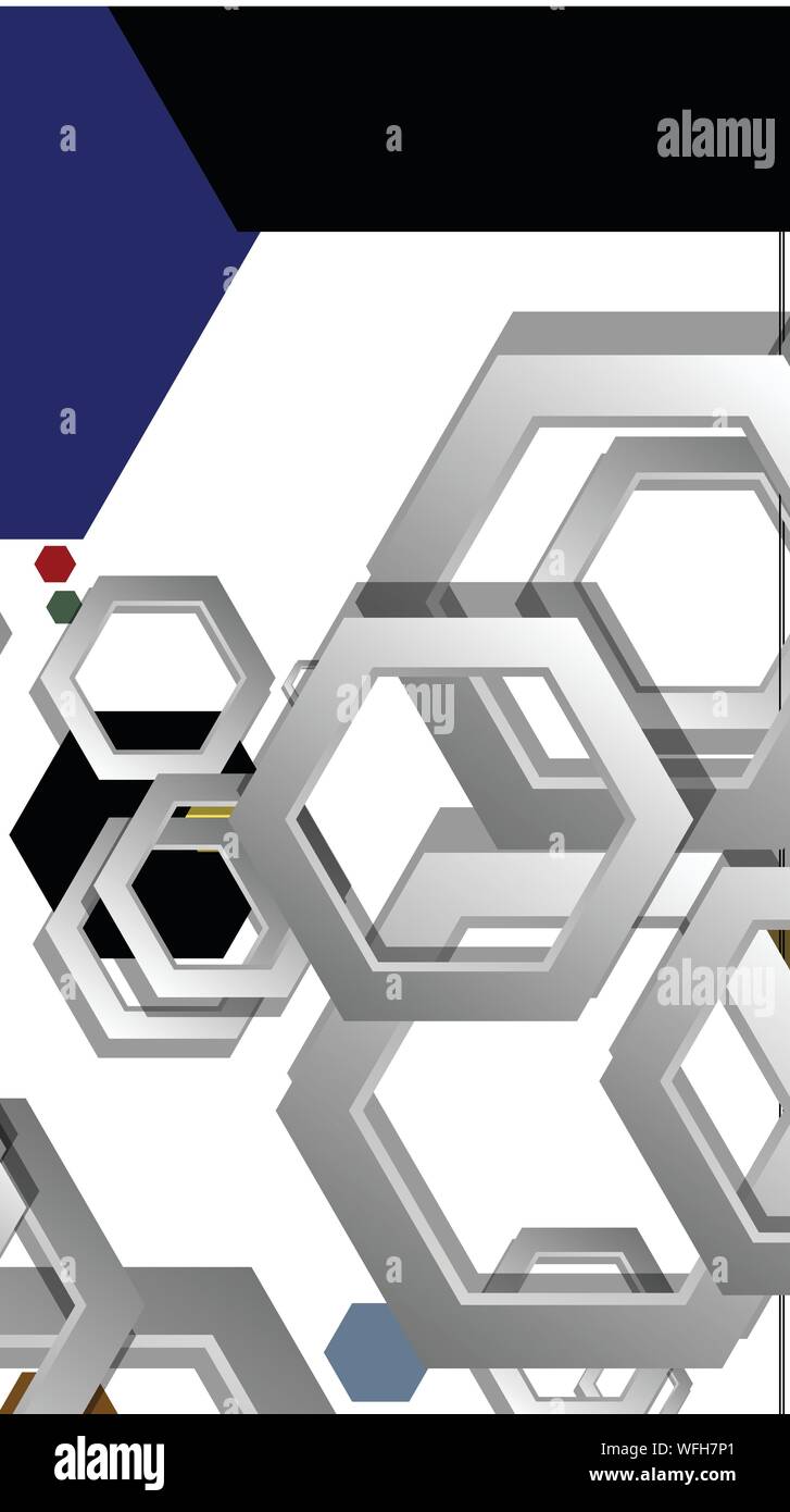 Middle Ag Abstract Background Abstract geometric background with hexagon, middle ages color ...