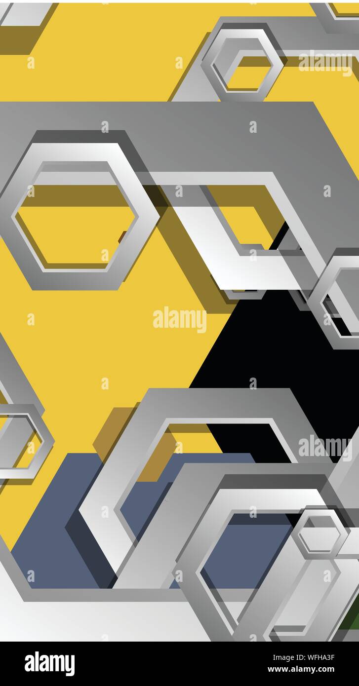 Middle Ag Abstract Background Abstract geometric background with hexagon, middle ages color ...