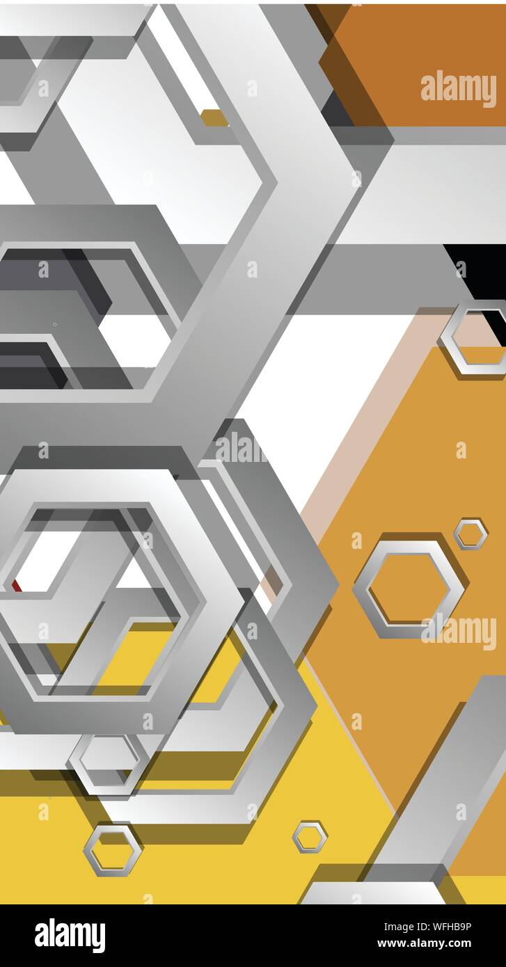 Middle Ag Abstract Background Abstract geometric background with hexagon, middle ages color ...