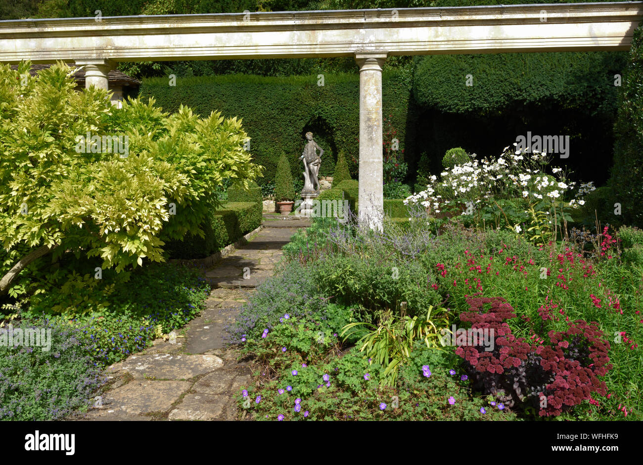 Iford Manor and The Peto Sculpture Gardens, Iford, Wiltshire, UK Stock Photo