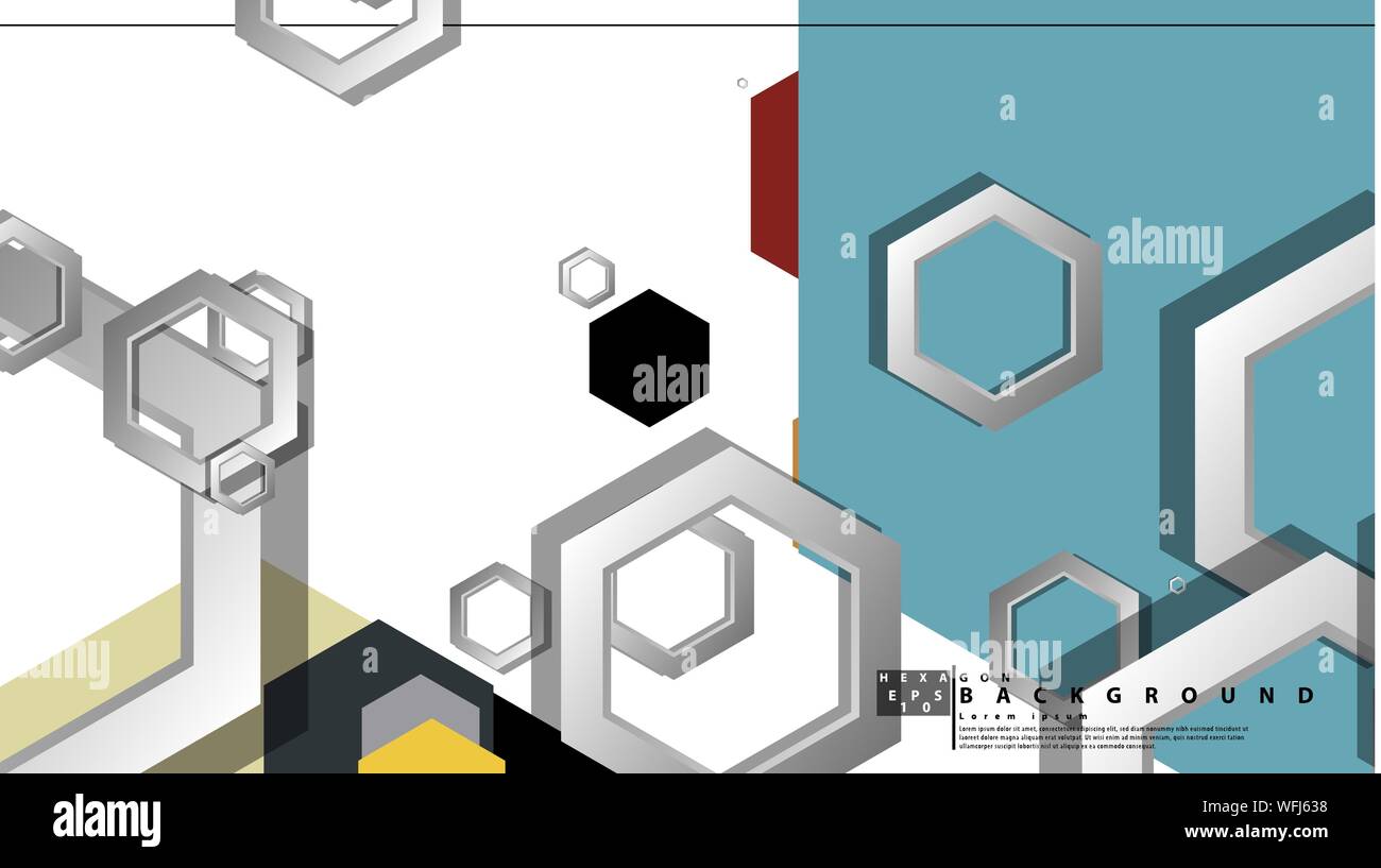 Middle Ag Abstract Background Abstract geometric background with hexagon, middle ages color ...