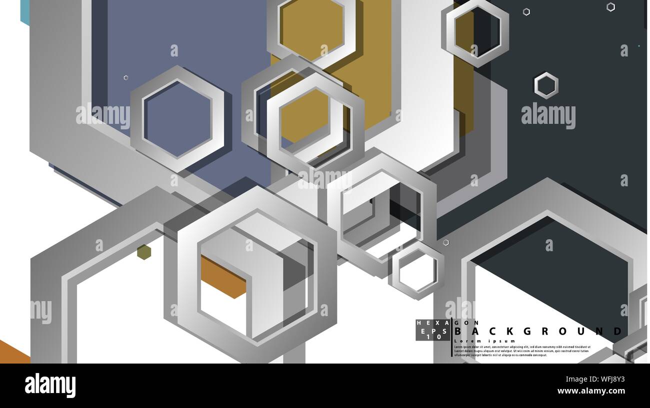 Middle Ag Abstract Background Abstract geometric background with hexagon, middle ages color ...