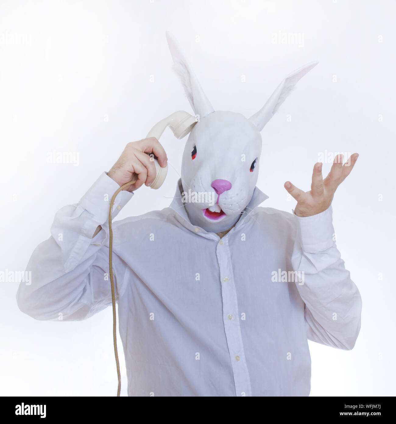Man with rabbit mask hi-res stock photography and images - Alamy