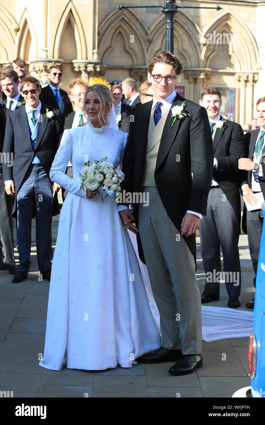 Newly married Ellie Goulding and Caspar ...