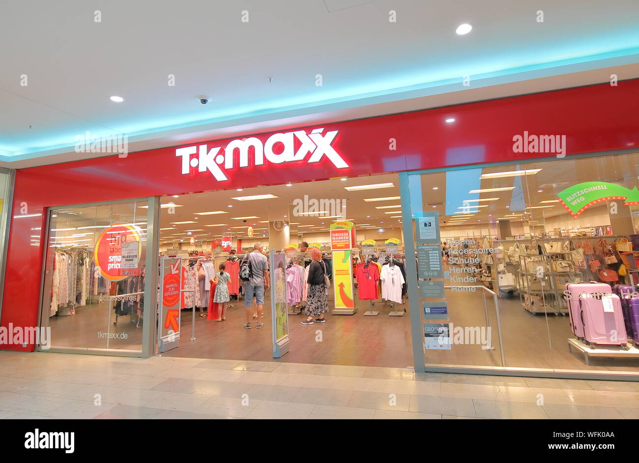 People visit TK Maxx clothes shop Berlin Germany Stock Photo Alamy