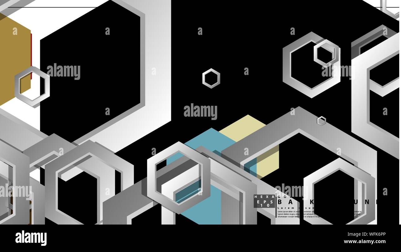 Middle Ag Abstract Background Abstract geometric background with hexagon, middle ages color ...