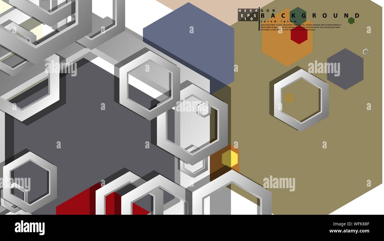 Middle Ag Abstract Background Abstract geometric background with hexagon, middle ages color ...