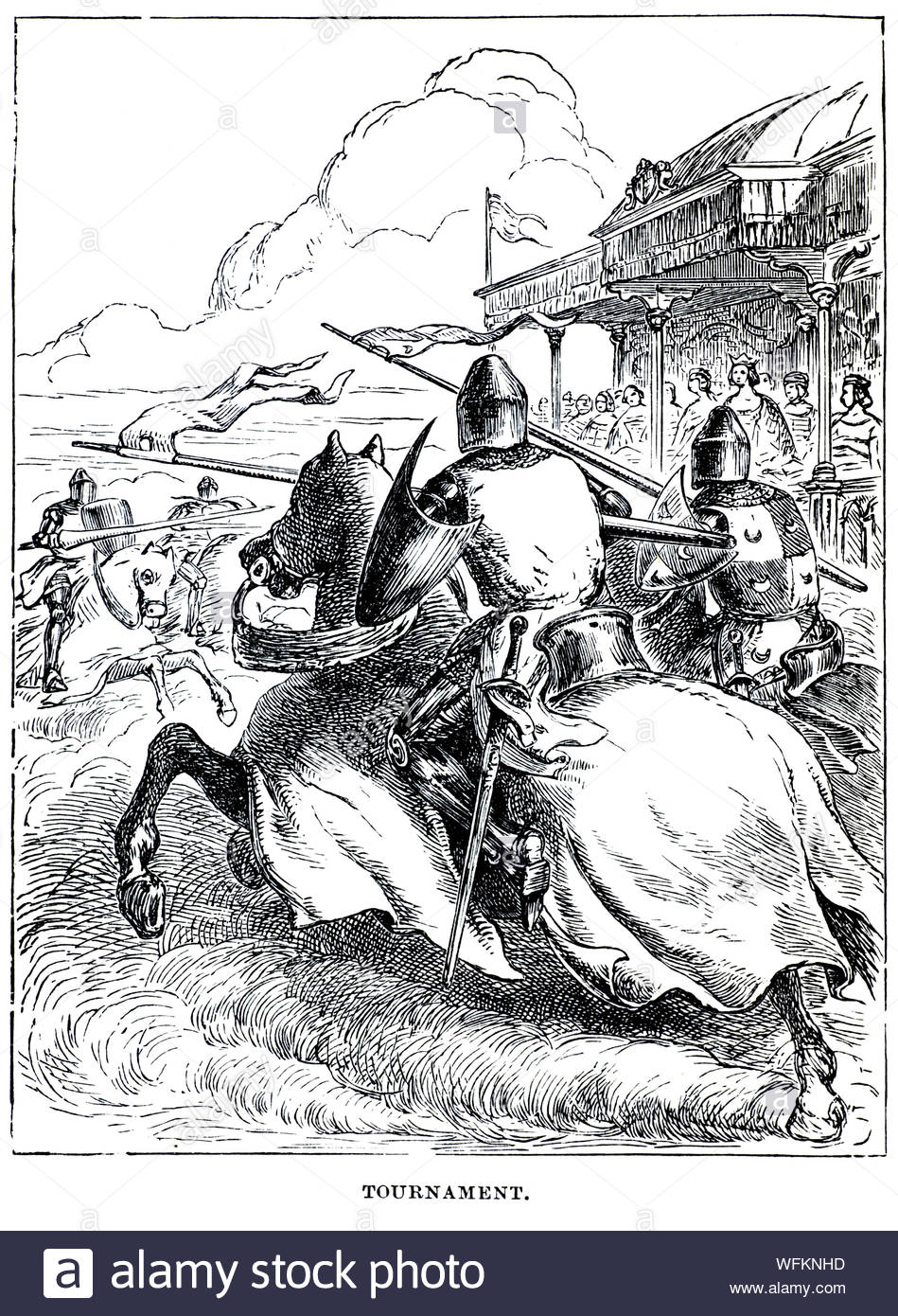 Medieval battle illustration hi-res stock photography and images - Alamy