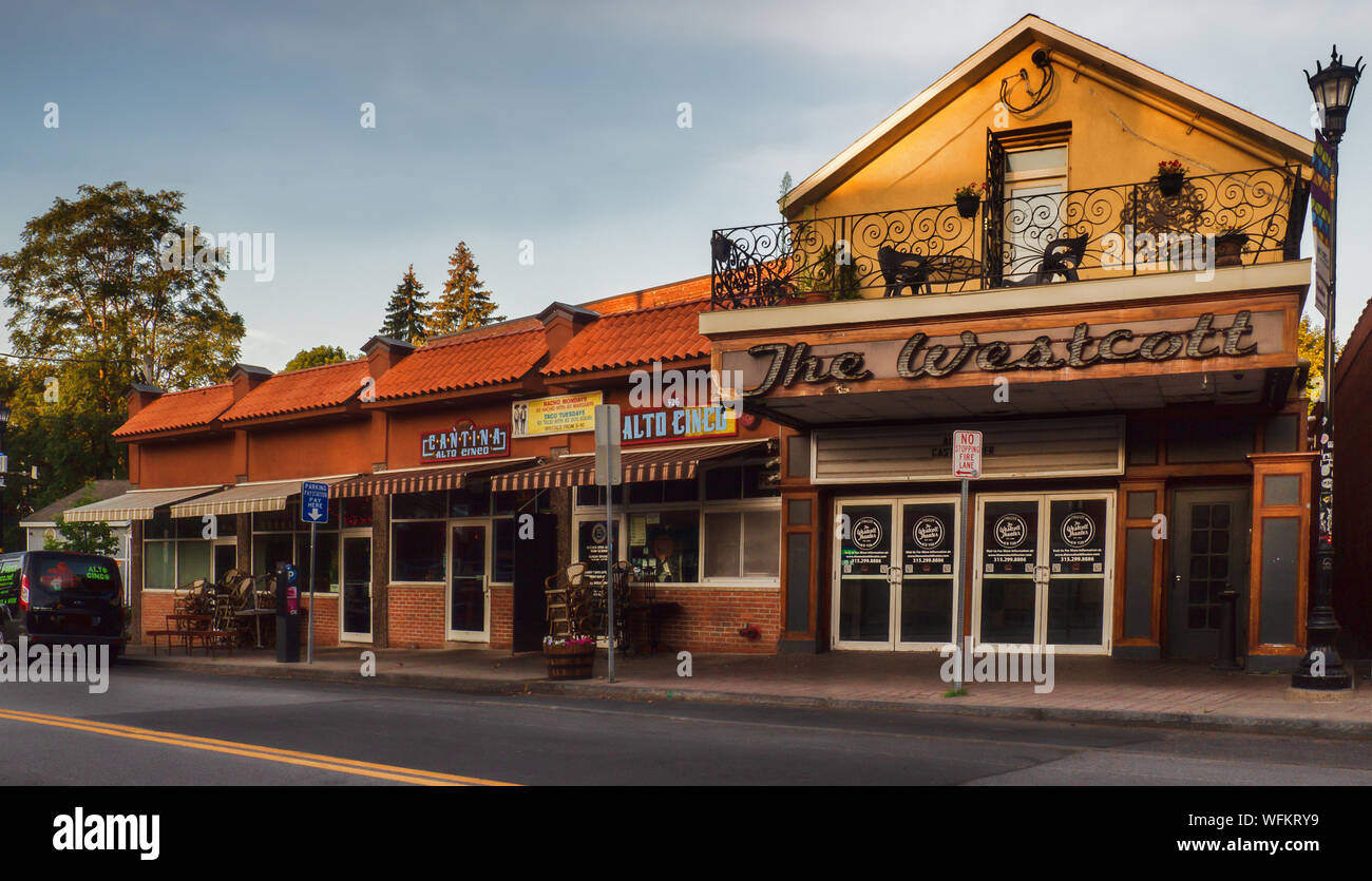 Syracuse, New York, USA. August 31, 2019. The Westcott Theater in the