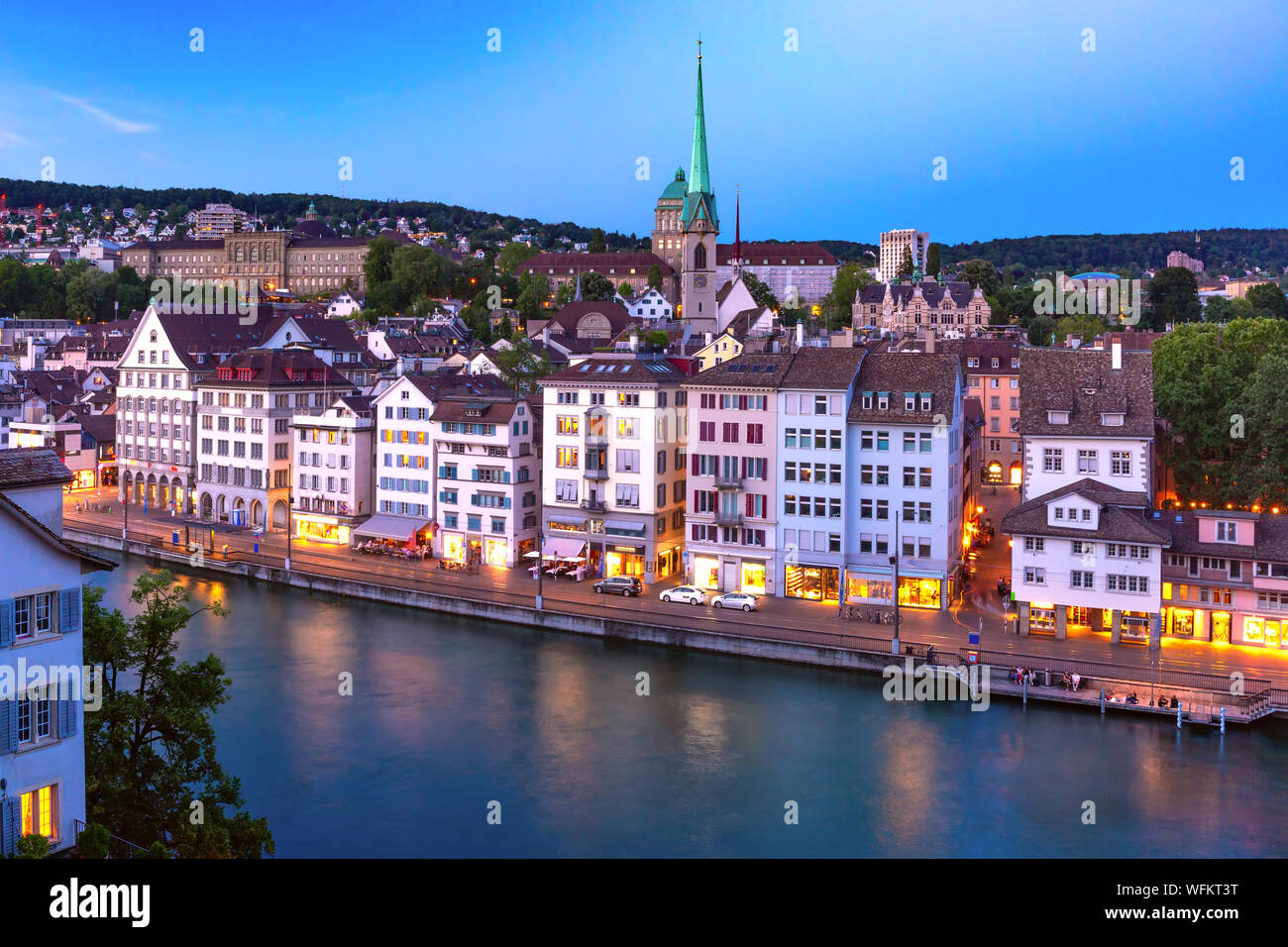 Zurich, largest city in Switzerland Stock Photo Alamy