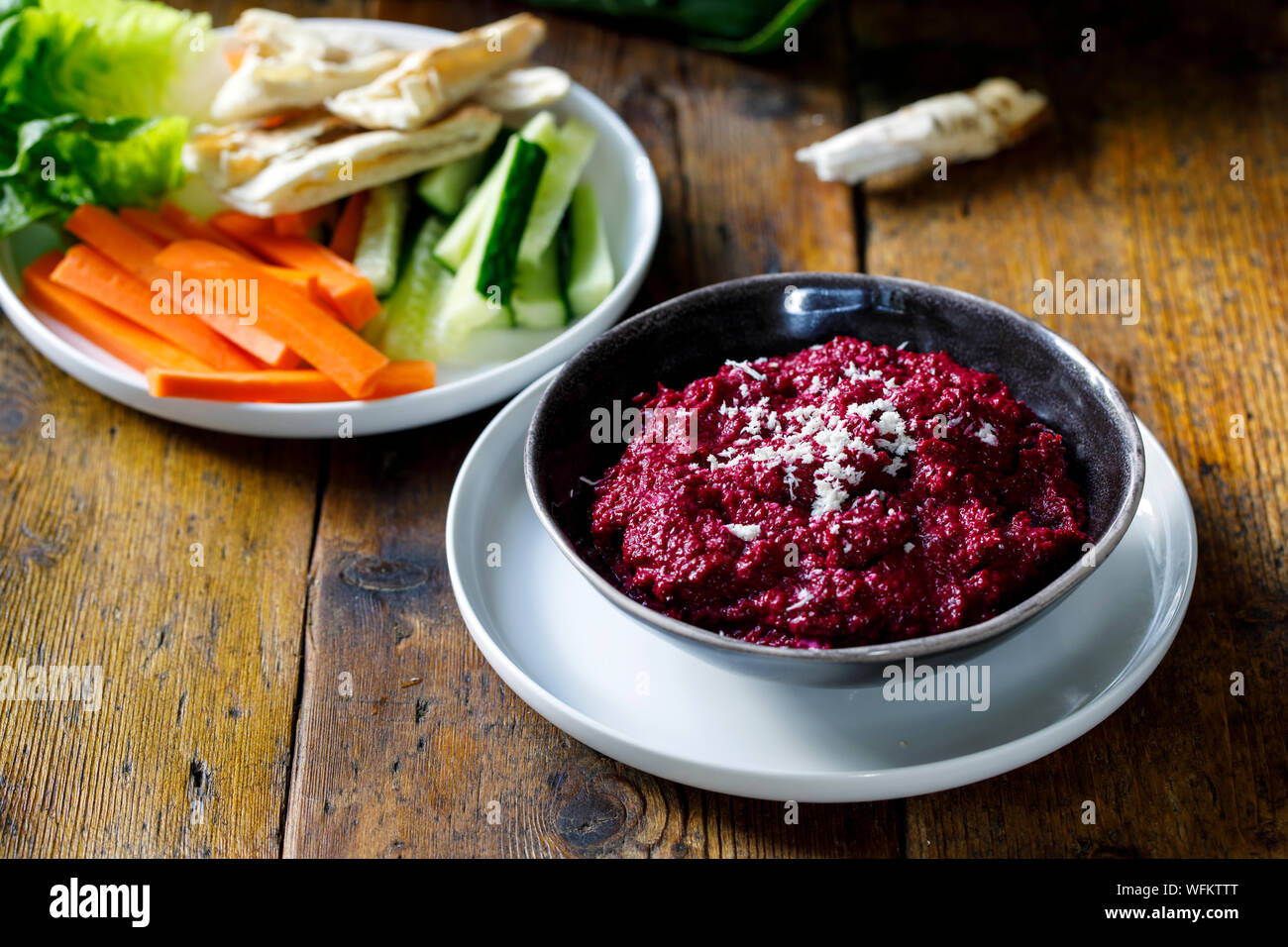 Beetroot and horseradish dip Stock Photo Alamy