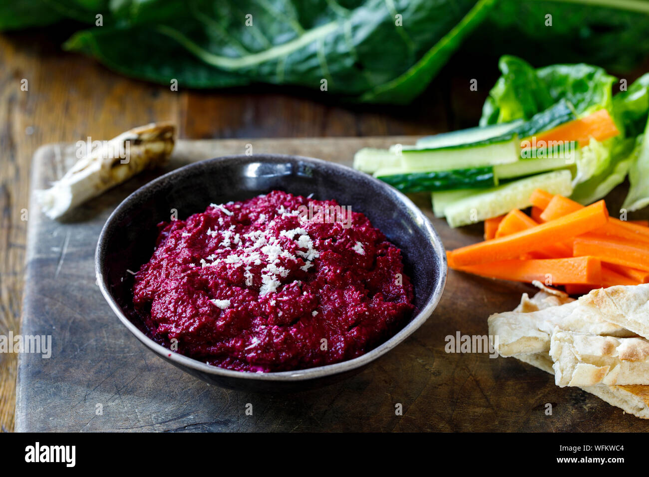 Beetroot and horseradish dip in the bowl Stock Photo Alamy