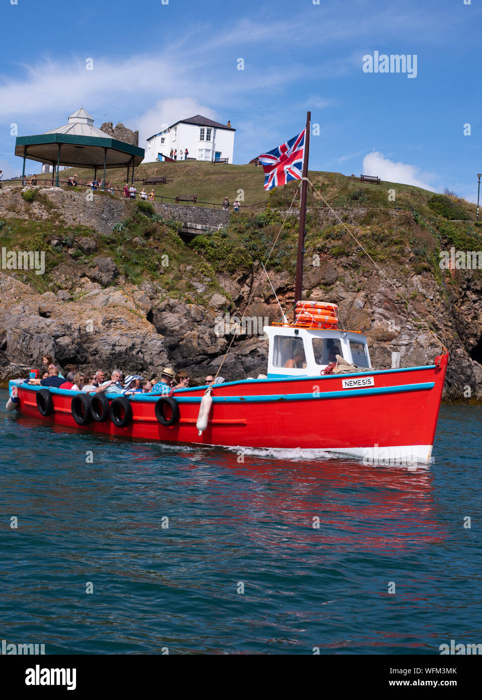 Ferry to Caldey Island number 3852 Stock Photo