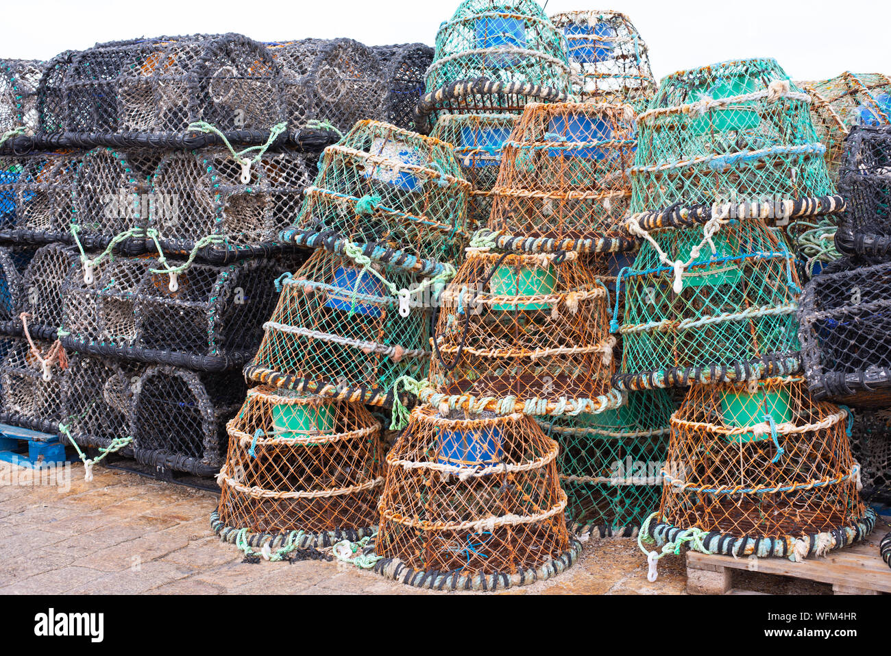 Lobster and crab pots number 3860 Stock Photo
