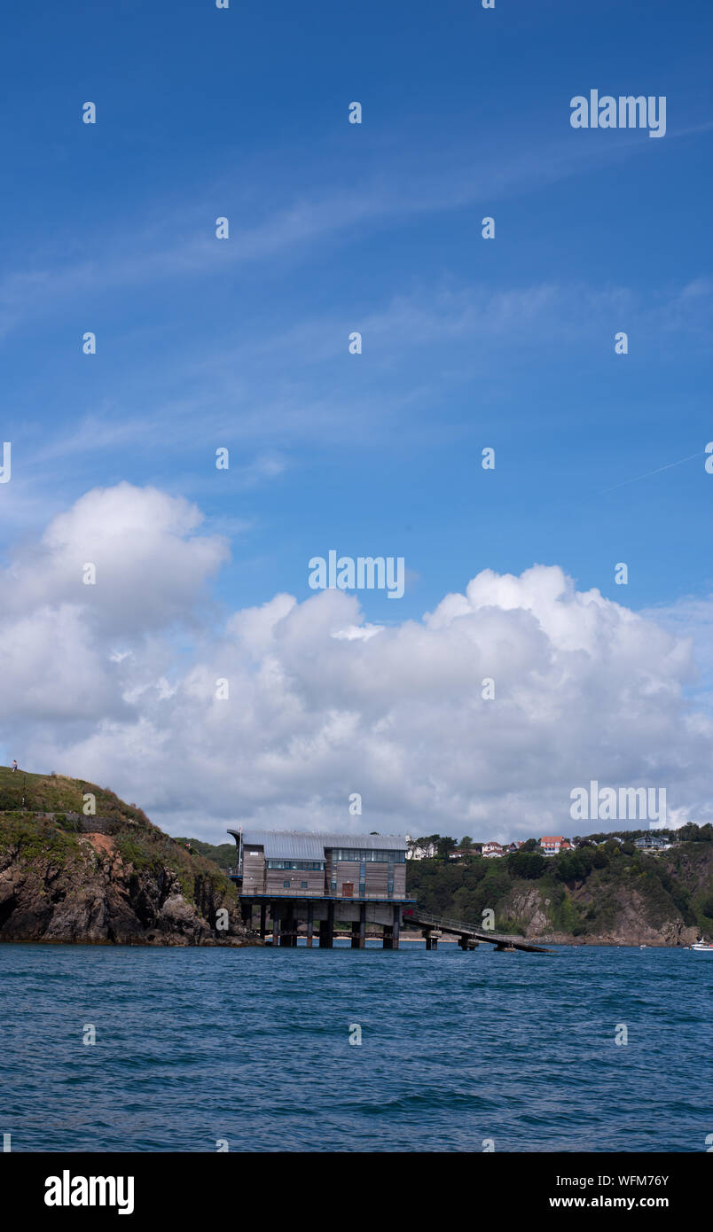 Tenby lifeboat station number 3849 Stock Photo